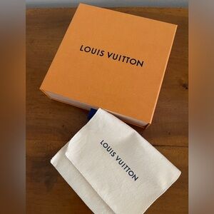 Empty Orange Louis Vuitton Pull Out Drawer Box with Dust Cover